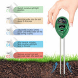 NNEDSZ 1x Soil PH Tester Water Moisture 3 in 1 Test Meter Kit For Garden Plant Testing