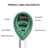 NNEDSZ 1x Soil PH Tester Water Moisture 3 in 1 Test Meter Kit For Garden Plant Testing
