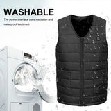 NNEDSZ 3XL Electric Vest Heated Jacket USB Thermal Warm Heat Pad Winter Body Warmer Unisex