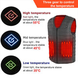 NNEDSZ 3XL Electric Vest Heated Jacket USB Thermal Warm Heat Pad Winter Body Warmer Unisex