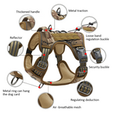 NNEDSZ Dog Harness Tactical No Pull Adjustable Pet Military Working Training Vest XL