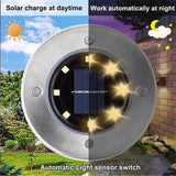 NNEDSZ LED Solar Underground Light Waterproof Color Changing Garden Buried Lamp