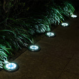 NNEDSZ LED Solar Underground Light Waterproof Color Changing Garden Buried Lamp