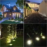 NNEDSZ LED Solar Underground Light Waterproof Color Changing Garden Buried Lamp