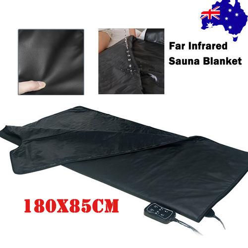 NNEDSZ 180x85cm Far Infrared Sauna Blanket Leather Slimming Detox Spa Body Shaping Low