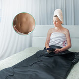 NNEDSZ 180x85cm Far Infrared Sauna Blanket Leather Slimming Detox Spa Body Shaping Low
