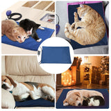 NNEDSZ Electric Pet Heat Pad: Waterproof Heating Mat for Cat Dog Bed | Chew Resistant M