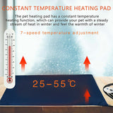 NNEDSZ Electric Pet Heat Pad: Waterproof Heating Mat for Cat Dog Bed | Chew Resistant M