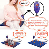 NNEDSZ Electric Pet Heat Pad: Waterproof Heating Mat for Cat Dog Bed | Chew Resistant M