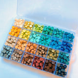 NNEDSZ Vintage DIY Octagonal Sealing Wax Tablet Seal Stamp Wax Beads Wedding Invitation bluegreen