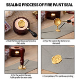 NNEDSZ Vintage DIY Octagonal Sealing Wax Tablet Seal Stamp Wax Beads Wedding Invitation bluegreen