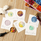 NNEDSZ Vintage DIY Octagonal Sealing Wax Tablet Seal Stamp Wax Beads Wedding Invitation bluegreen