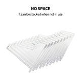 NNEDSZ 12pcs L Acrylic Clear Stand for Trading Card PSA Pokemon Card Holders Stand