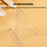 NNEDSZ 12pcs L Acrylic Clear Stand for Trading Card PSA Pokemon Card Holders Stand