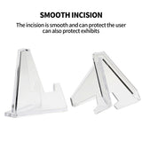 NNEDSZ 12pcs L Acrylic Clear Stand for Trading Card PSA Pokemon Card Holders Stand