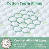 NNEDSZ Mattress Protector Bamboo Cotton Mattress Cover Waterproof S Fitted Cover