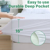NNEDSZ Mattress Protector Bamboo Cotton Mattress Cover Waterproof S Fitted Cover