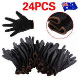 NNEDSZ 24PCS Antistatic Nylon Gloves Work Safety Working Mechanic Gloves Garden Builder