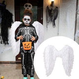 NNEDSZ Angel Wings Fairy Wings with Elastic Straps Adults White