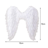 NNEDSZ Angel Wings Fairy Wings with Elastic Straps Adults White