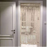 NNEDSZ 2m Heavy Duty Macrame Curtain Boho Woven Wall Hanging Window Doorway Wedding