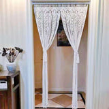 NNEDSZ 2m Heavy Duty Macrame Curtain Boho Woven Wall Hanging Window Doorway Wedding
