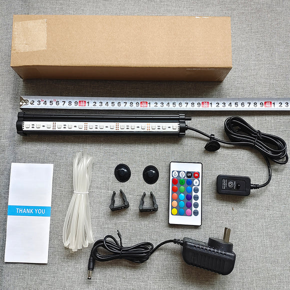 NNEDSZ 28cm LED Aquarium Lights Submersible Air Bubble RGB Light for Fish Tank Underwater