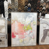 NNEDSZ Wall Art Original Abstract Oil Painting on Framed Canvas 900mmx1200mm Palm Spring