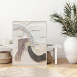 NNEDSZ Wall Art Original Abstract Painting on Framed Canvas 800mmx1000mm Moving on