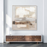 NNEDSZ Wall Art Original Abstract Painting on Framed Canvas 1000mmx1000mm After Abstract
