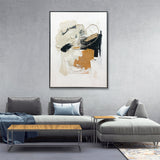 NNEDSZ Wall Art Original Abstract Painting on Framed Canvas 800mmx1200mm Set of 2 Untitled Study