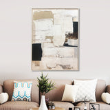 NNEDSZ Wall Art Original Abstract Painting on Framed Canvas 900mmx1200mm Set of 2 Acceptance of imperfection