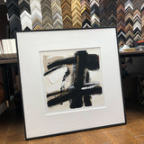 NNEDSZ Wall Art Original Abstract Oil Painting on Framed Canvas 1000mmx1000mm Contemplative Space A