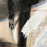NNEDSZ Wall Art Original Abstract Oil Painting on Framed Canvas 1000mmx1000mm Contemplative Space B