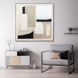 NNEDSZ Wall Art Original Abstract Painting on Framed Canvas 1000mmx1000mm Set of 2 Abstract Nature