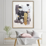 NNEDSZ Wall Art Original Abstract Oil Painting on Framed Canvas 700mmx1000mm Abstract Reflection A