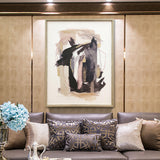 NNEDSZ Wall Art Original Abstract Oil Painting on Framed Canvas 700mmx1000mm Abstract Reflection B
