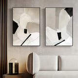 NNEDSZ Wall Art 50cmx70cm Modern Abstract 2 Sets Black Frame Canvas