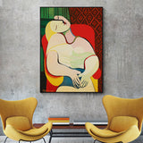 NNEDSZ Wall Art 60cmx90cm The dream by Pablo Gold Frame Canvas