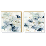 NNEDSZ Wall Art 50cmx50cm Gingko Leaves By Carol Robinson 2 Sets Gold Frame Canvas