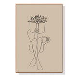 NNEDSZ Wall Art 50cmx70cm Book Lover Wood Frame Canvas