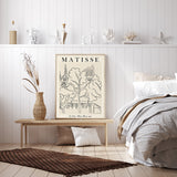 NNEDSZ Wall Art 70cmx100cm Line Art By Henri Matisse Wood Frame Canvas