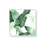 NNEDSZ Wall Art 50cmx50cm Tropical Leaves Square Size White Frame Canvas