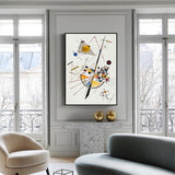 NNEDSZ Wall Art 50cmx70cm Delicate Tension By Wassily Kandinsky Black Frame Canvas