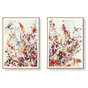 NNEDSZ Wall Art 40cmx60cm Coming Spring 2 Sets Gold Frame Canvas