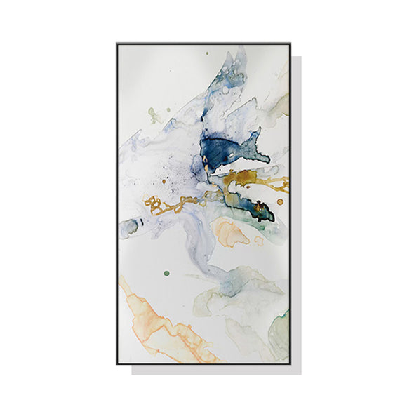 NNEDSZ Wall Art 40cmx80cm Abstract Watercolour Style Black Frame Canvas