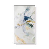 NNEDSZ Wall Art 40cmx80cm Abstract Watercolour Style Black Frame Canvas