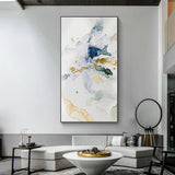 NNEDSZ Wall Art 40cmx80cm Abstract Watercolour Style Black Frame Canvas