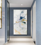 NNEDSZ Wall Art 40cmx80cm Abstract Watercolour Style Black Frame Canvas