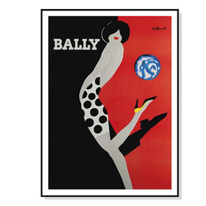 NNEDSZ Wall Art 60cmx90cm Fashion Bally Black Frame Canvas
